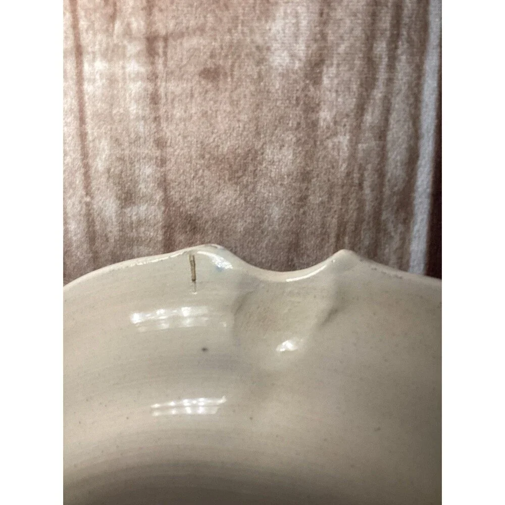 Vintage Hand Painted Nova Rose Floral Scalloped Edge Dinner Plate